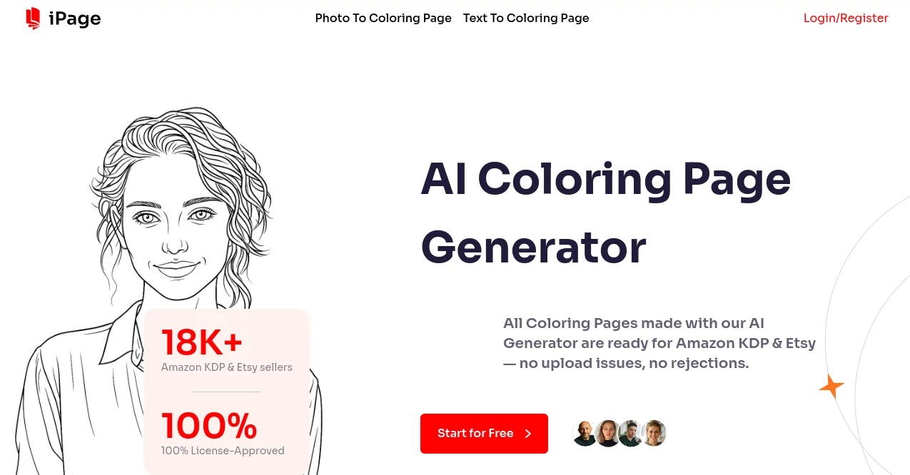 Screenshot of iPage ai – An AI tool in the ,AI Photo & Image Generator ,AI Image to Image ,AI Art Generator ,AI Design Generator  category, showcasing its interface and key features.