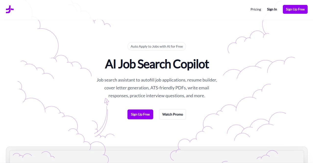 Screenshot of JobJette AI – An AI tool in the ,AI Recruiting ,AI Resume Builder  category, showcasing its interface and key features.