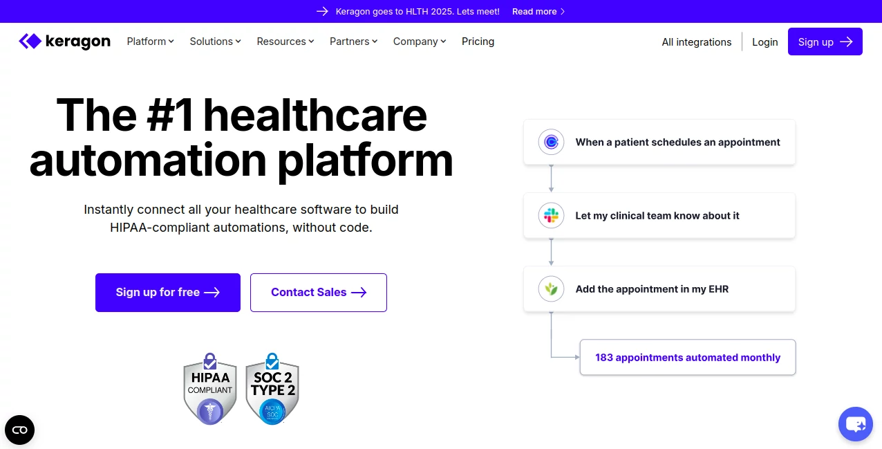 Screenshot of keragon – An AI tool in the ,AI No-Code & Low-Code ,AI Team Collaboration ,AI Workflow Management ,AI Scheduling  category, showcasing its interface and key features.