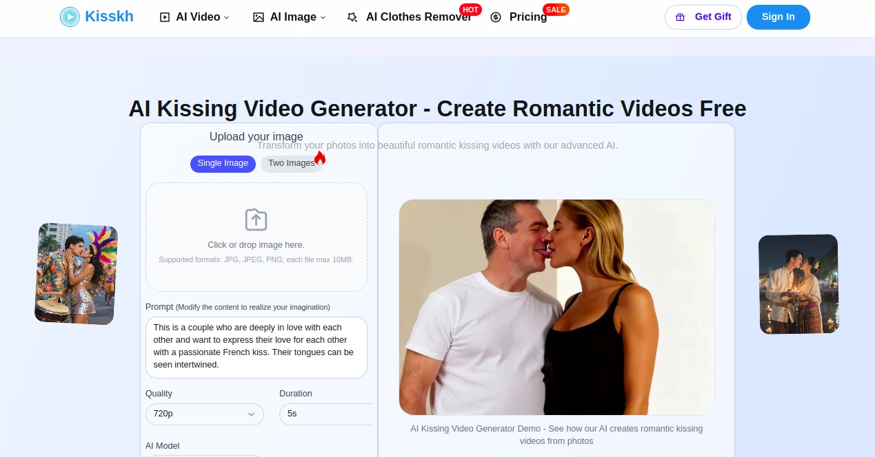 Screenshot of Kisskh – An AI tool in the ,AI Content Generator ,AI Photo & Image Generator ,AI Video Generator ,AI Fun Tools  category, showcasing its interface and key features.