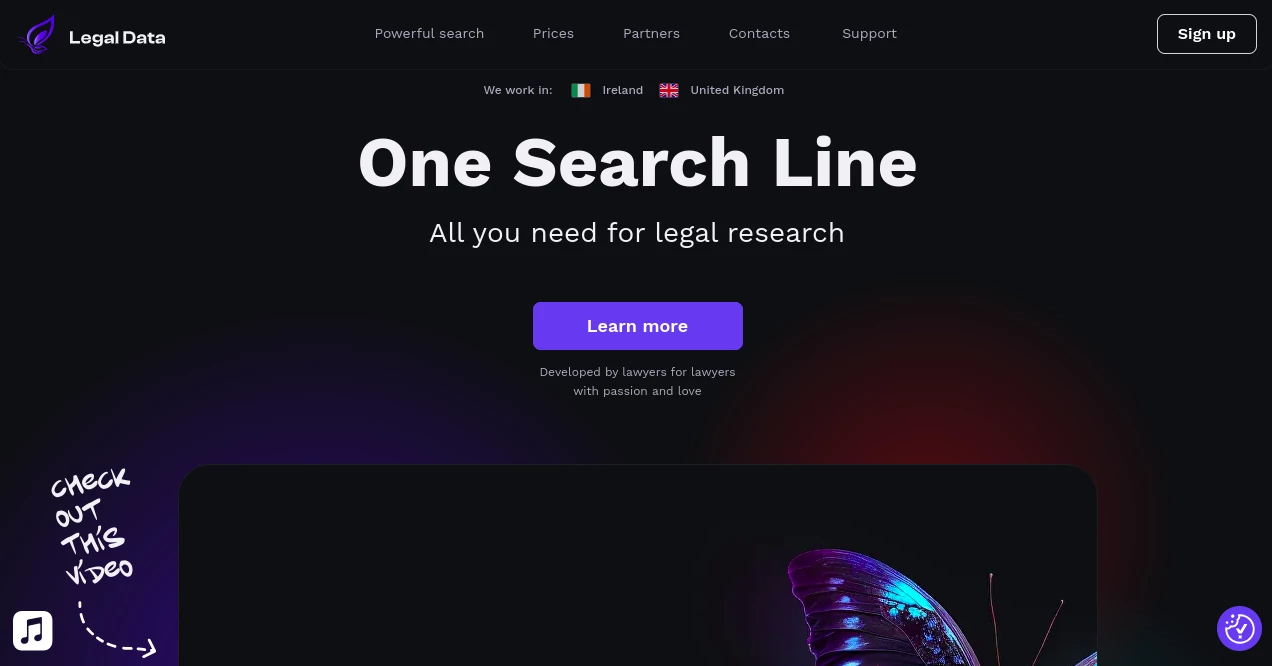 Screenshot of Legal Data Tech – An AI tool in the ,AI Research Tool ,AI SEO Assistant ,AI Content Detector ,AI Legal Assistant  category, showcasing its interface and key features.