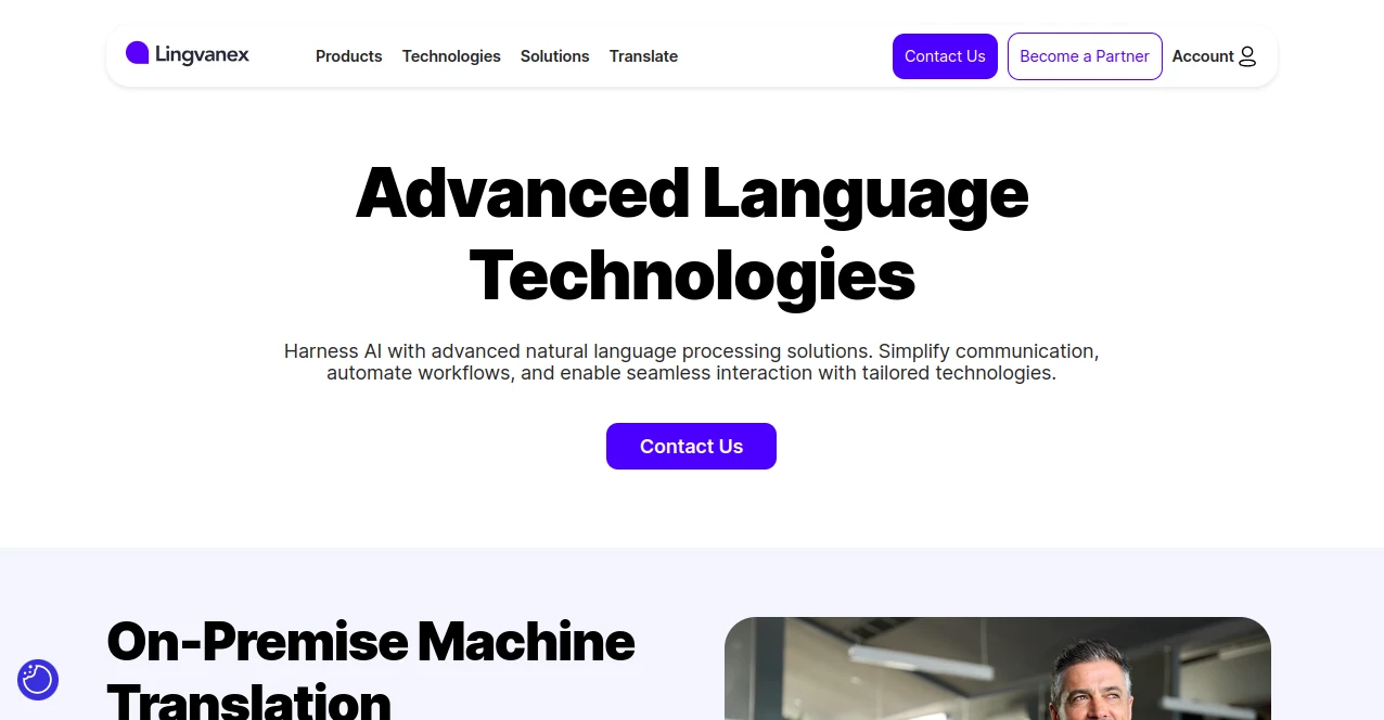 Screenshot of Lingvanex – An AI tool in the ,AI Translate ,AI Speech Recognition ,AI Education Assistant ,AI Productivity Tools  category, showcasing its interface and key features.