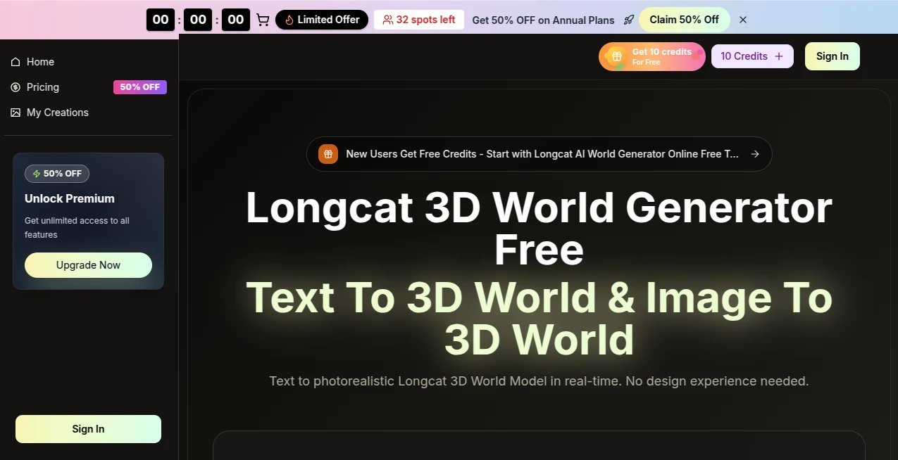 Screenshot of world – An AI tool in the ,AI 3D Model Generator ,AI Fun Tools ,AI Design Generator  category, showcasing its interface and key features.