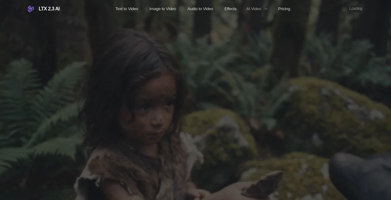 Screenshot of LTX 2.3 AI Video – An AI tool in the ,AI Animated Video ,AI Personalized Video Generator ,AI Video Generator ,AI Short Clips Generator  category, showcasing its interface and key features.