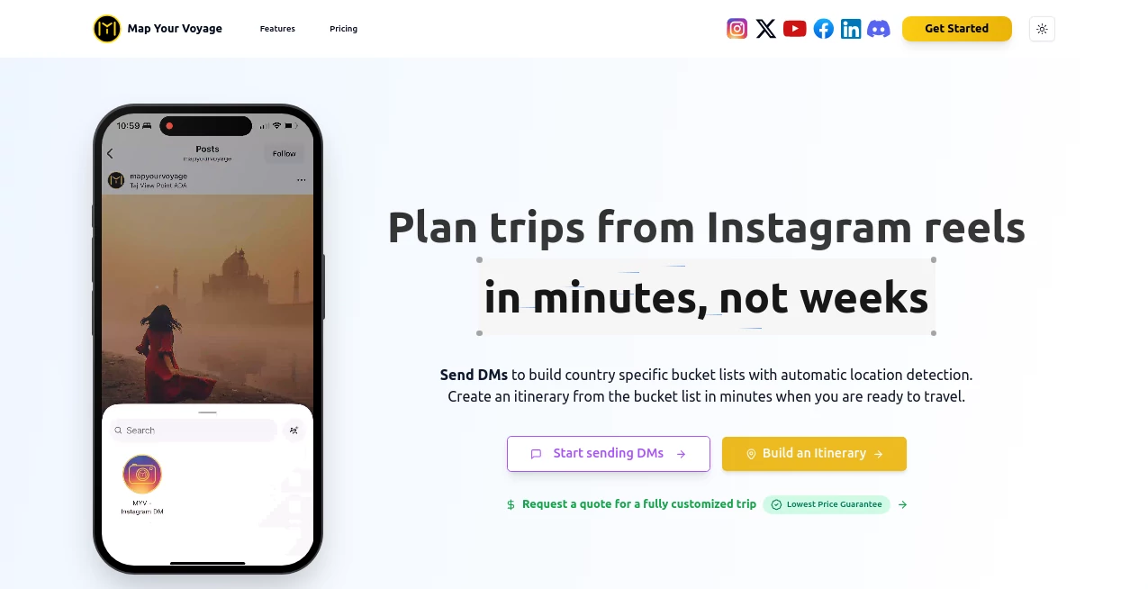 Screenshot of Map Your Voyage – An AI tool in the ,AI Trip Planner ,AI Life Assistant  category, showcasing its interface and key features.
