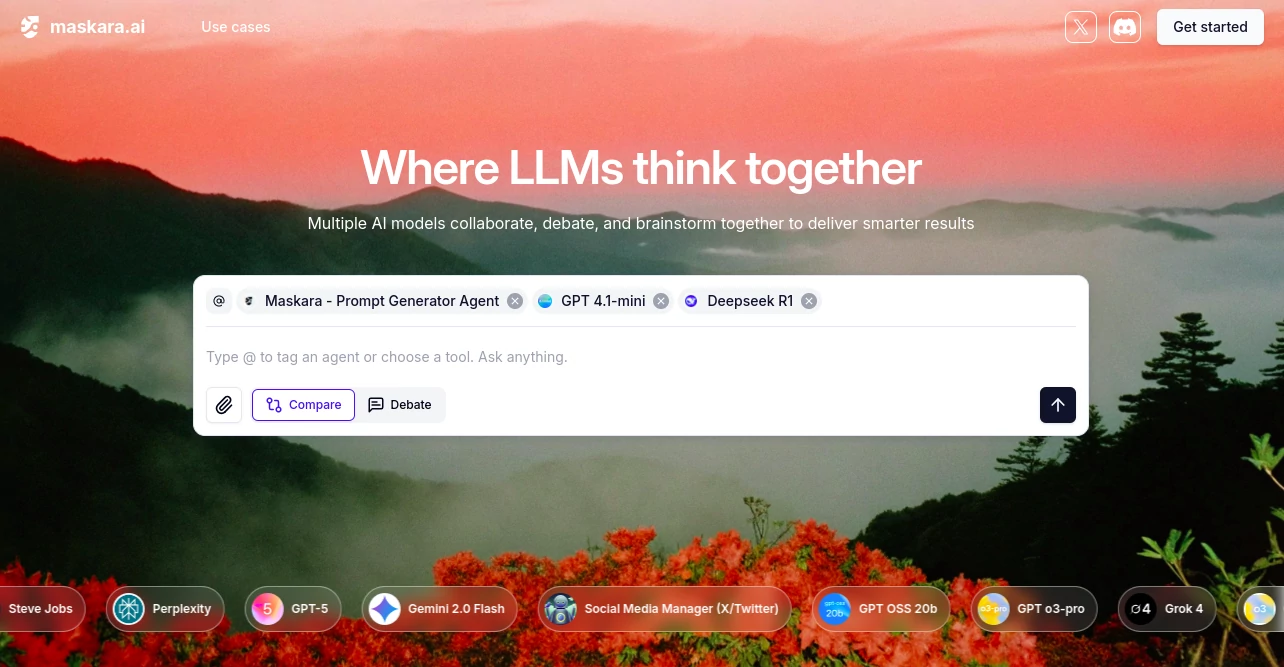 Screenshot of Maskara AI – An AI tool in the ,AI Research Tool ,AI Chatbot  category, showcasing its interface and key features.