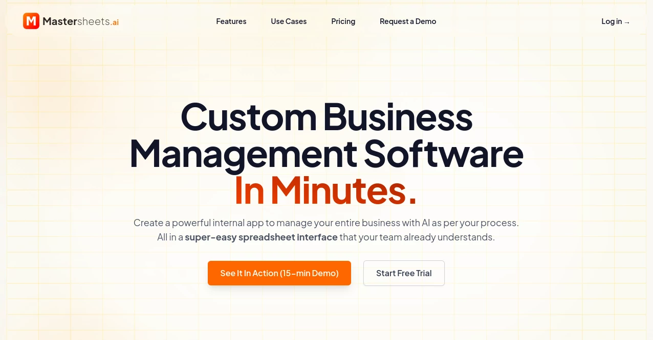 Screenshot of Mastersheets AI – An AI tool in the ,AI Spreadsheet ,AI Productivity Tools ,AI Team Collaboration ,Business  category, showcasing its interface and key features.