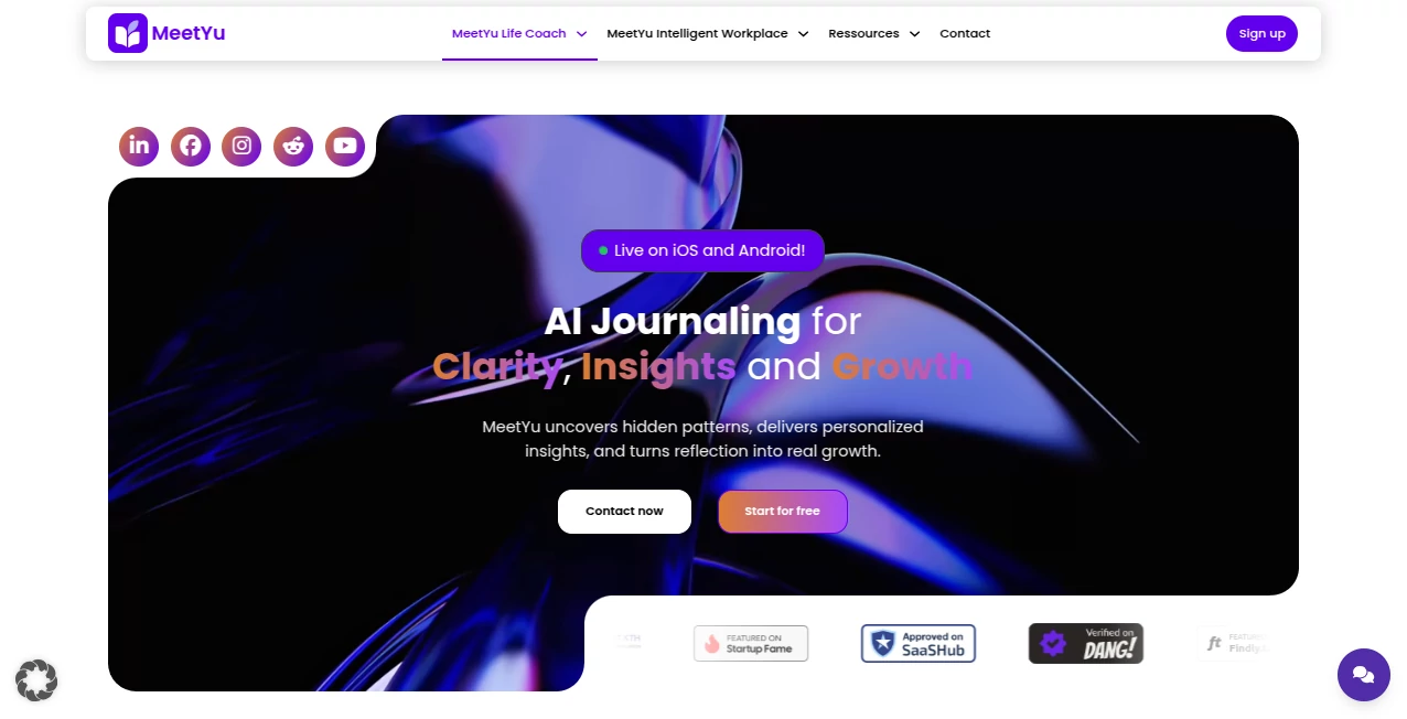 Screenshot of MeetYu – An AI tool in the ,AI Productivity Tools ,AI Team Collaboration ,AI Meeting Assistant ,AI Notes Assistant  category, showcasing its interface and key features.