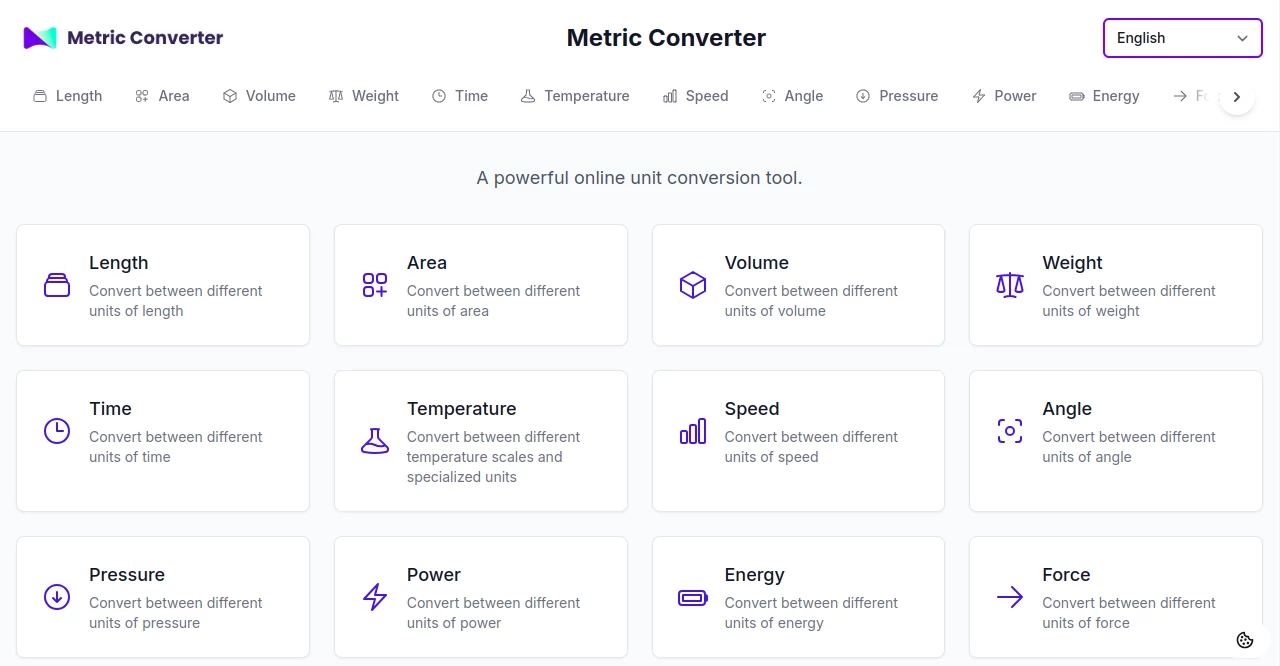 Screenshot of Metric Converter – An AI tool in the ,Education  category, showcasing its interface and key features.