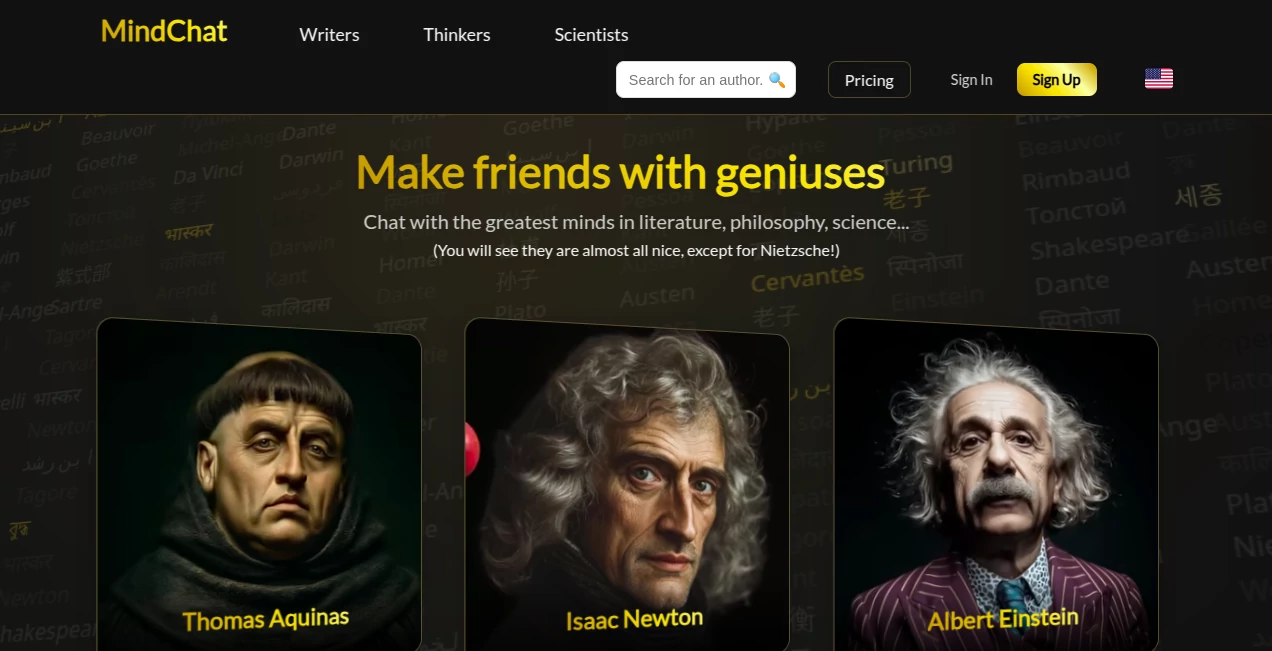 Screenshot of MindChat – An AI tool in the ,AI Chatbot ,AI Coaching ,AI Knowledge Base ,AI Education Assistant  category, showcasing its interface and key features.