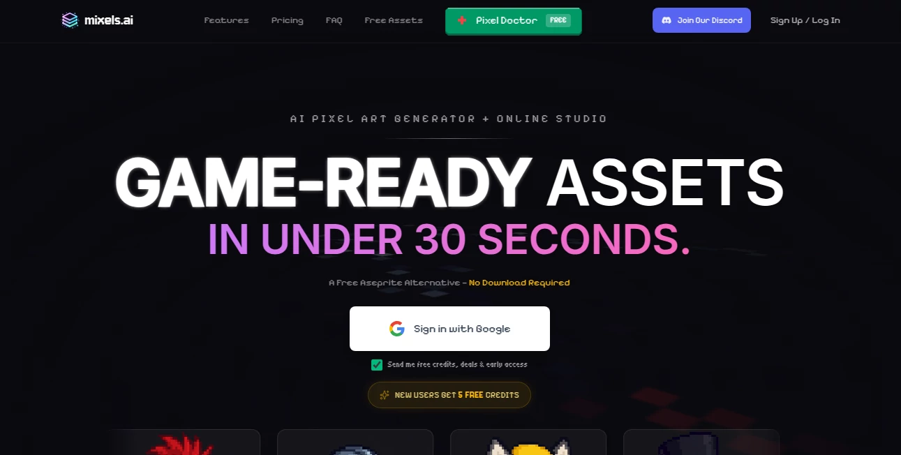 Screenshot of Mixels.ai – An AI tool in the ,Photo & Image Editor ,AI Image to Image ,AI Design Generator ,AI Fun Tools  category, showcasing its interface and key features.