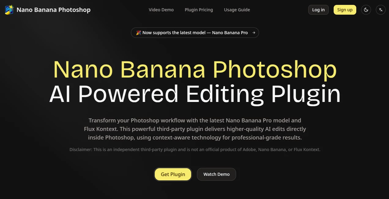 Screenshot of Nano Banana Photoshop – An AI tool in the ,Photo & Image Editor ,AI Photo Enhancer ,AI Image to Image ,AI Design Assistant  category, showcasing its interface and key features.