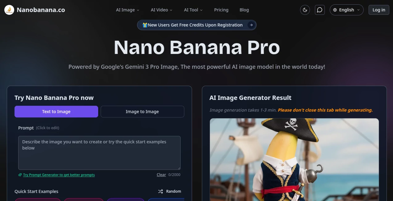 Screenshot of Nano Banana – An AI tool in the ,Photo & Image Editor ,AI Image to Image ,AI Art Generator ,AI Design Generator  category, showcasing its interface and key features.