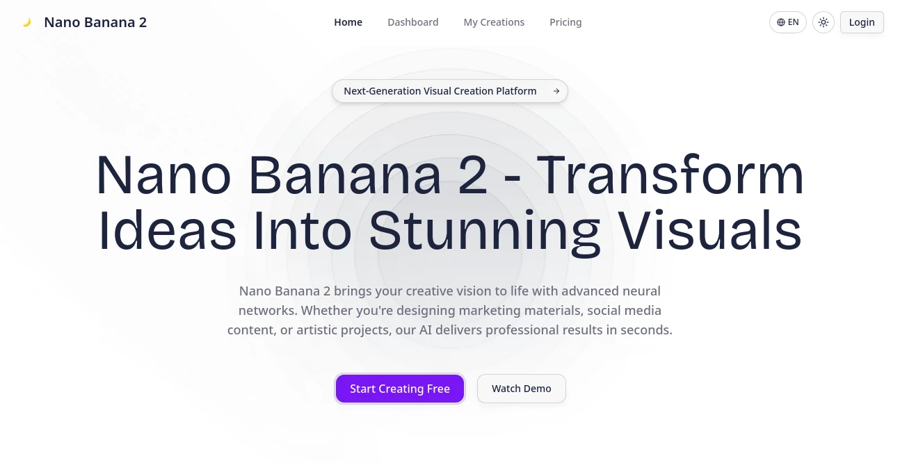Screenshot of Nano Banana 2 – An AI tool in the ,AI Text to Image ,AI Photo & Image Generator ,Photo & Image Editor ,AI Design Generator  category, showcasing its interface and key features.