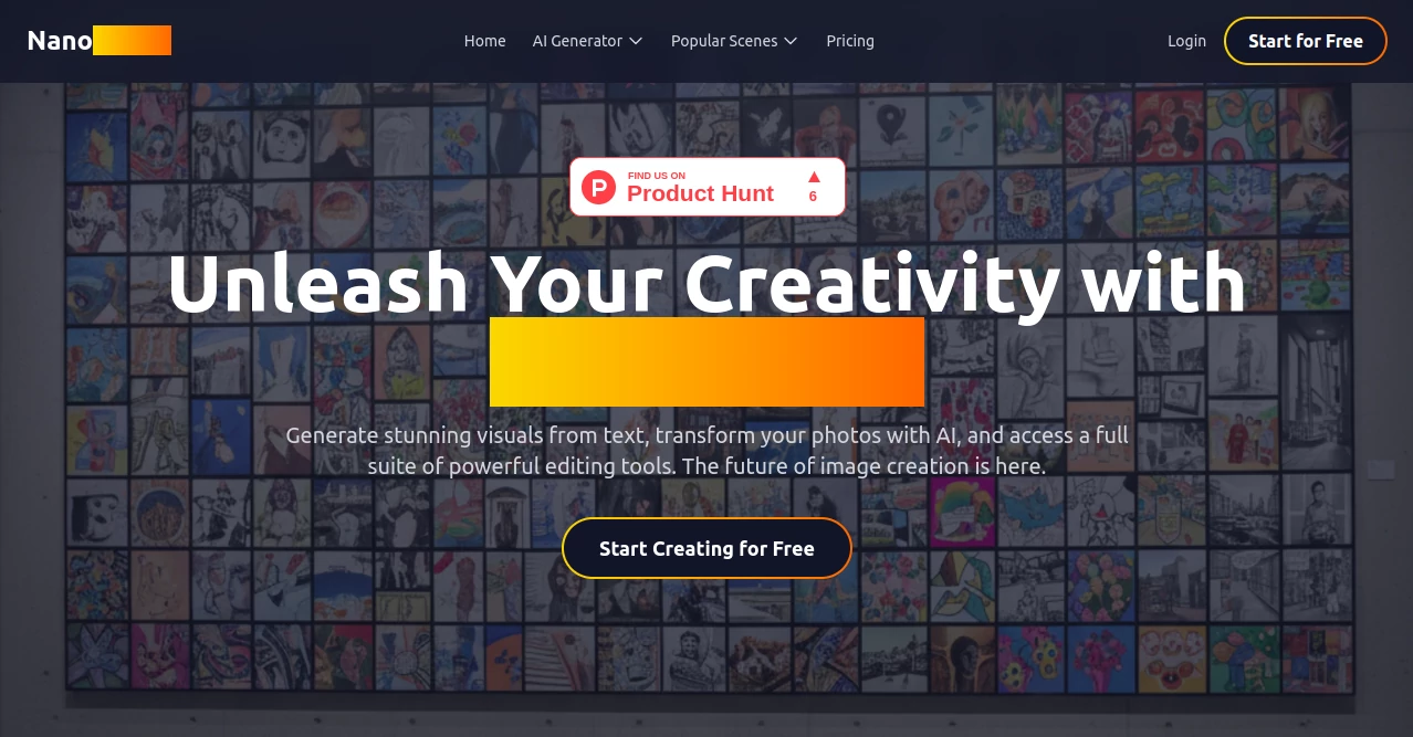 Screenshot of NanoEditor – An AI tool in the ,AI Photo & Image Generator ,Photo & Image Editor ,AI Art Generator ,AI Avatar Generator  category, showcasing its interface and key features.