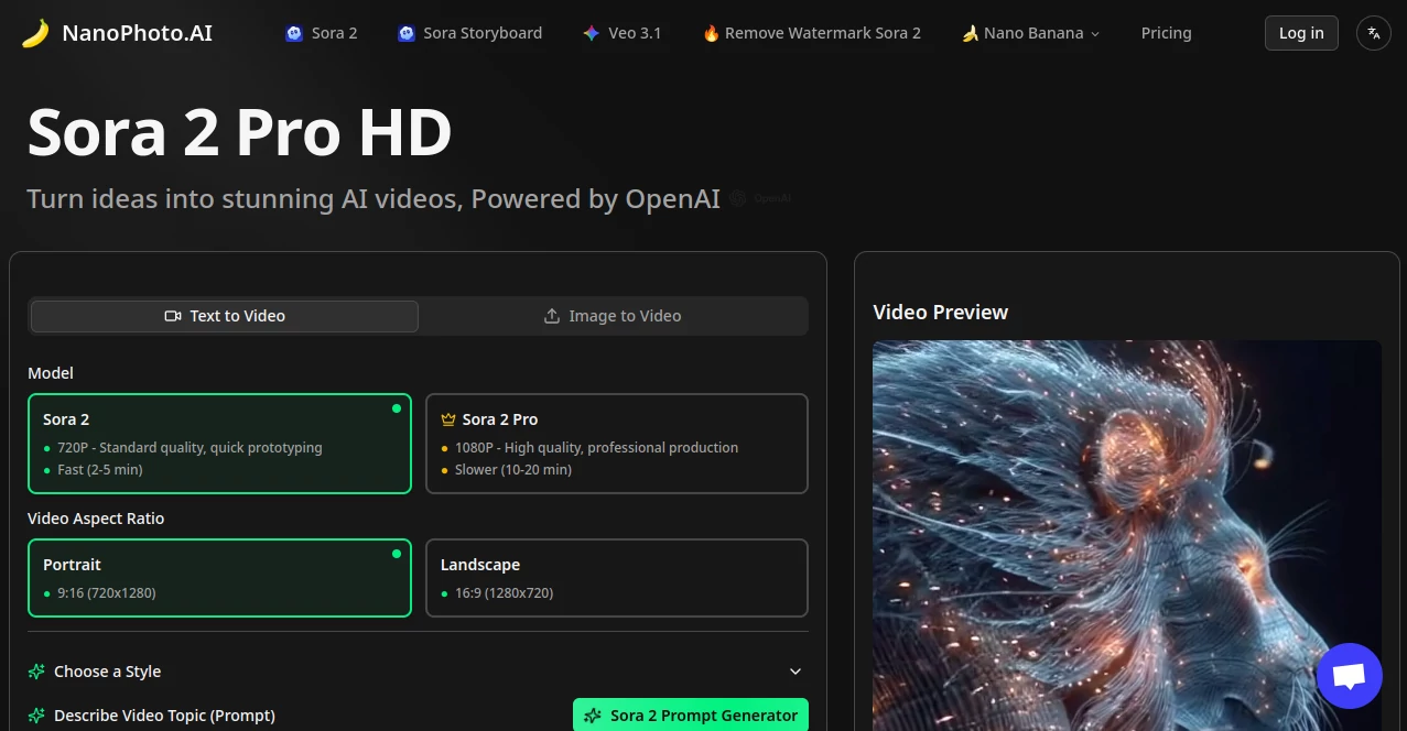 Screenshot of NanoPhoto.AI – An AI tool in the ,Photo & Image Editor ,AI Photo Restoration ,AI Image to Image ,AI Design Assistant  category, showcasing its interface and key features.