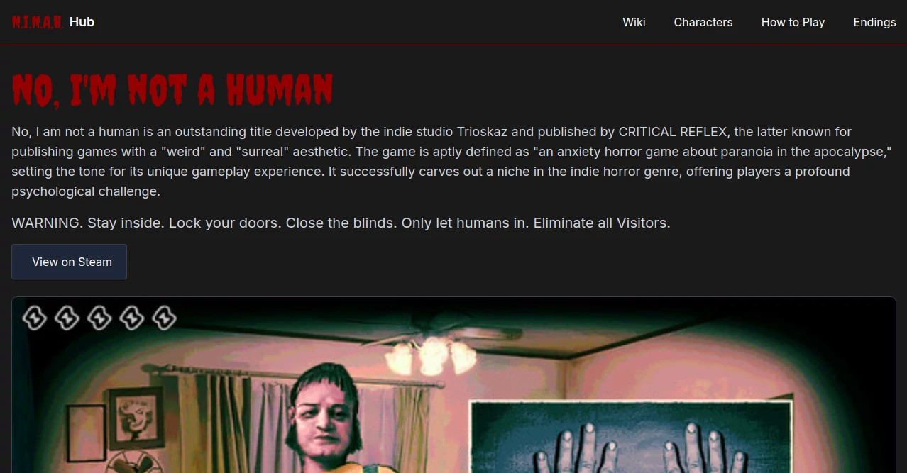 Screenshot of no i am not a human – An AI tool in the ,AI Fun Tools ,AI Game ,Web3 ,Other  category, showcasing its interface and key features.