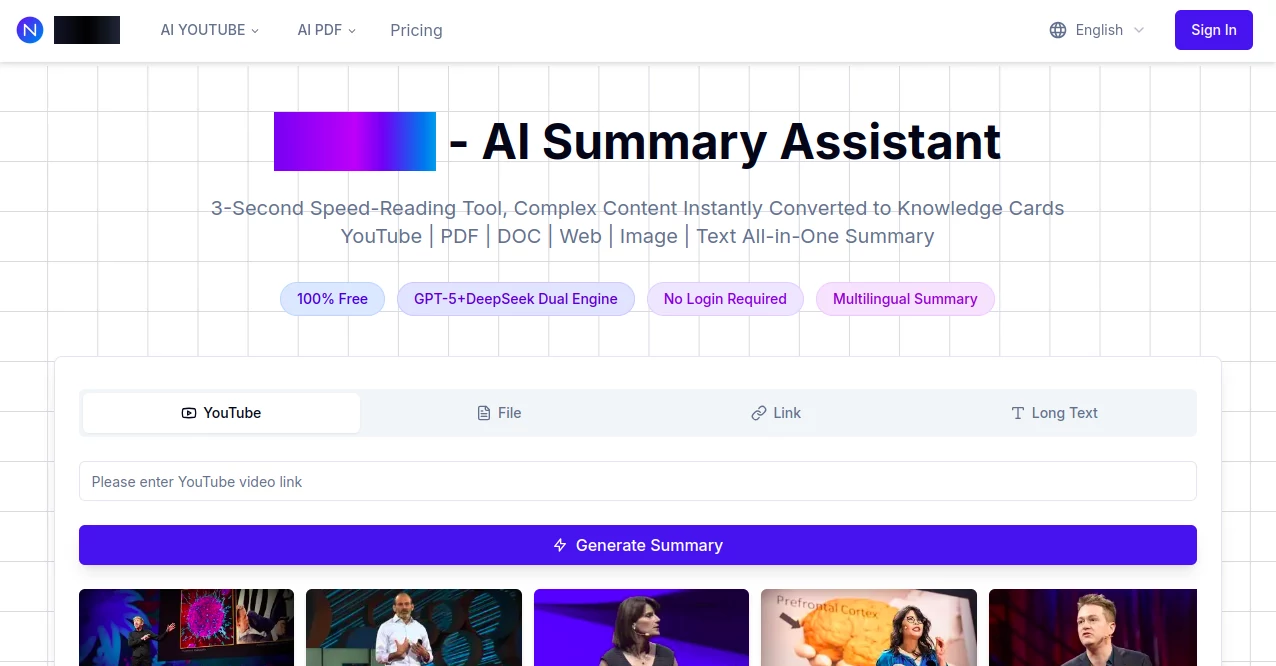 Screenshot of NoteAI – An AI tool in the ,AI Summarizer ,AI Notes Assistant ,AI Mind Mapping ,AI Documents Assistant  category, showcasing its interface and key features.