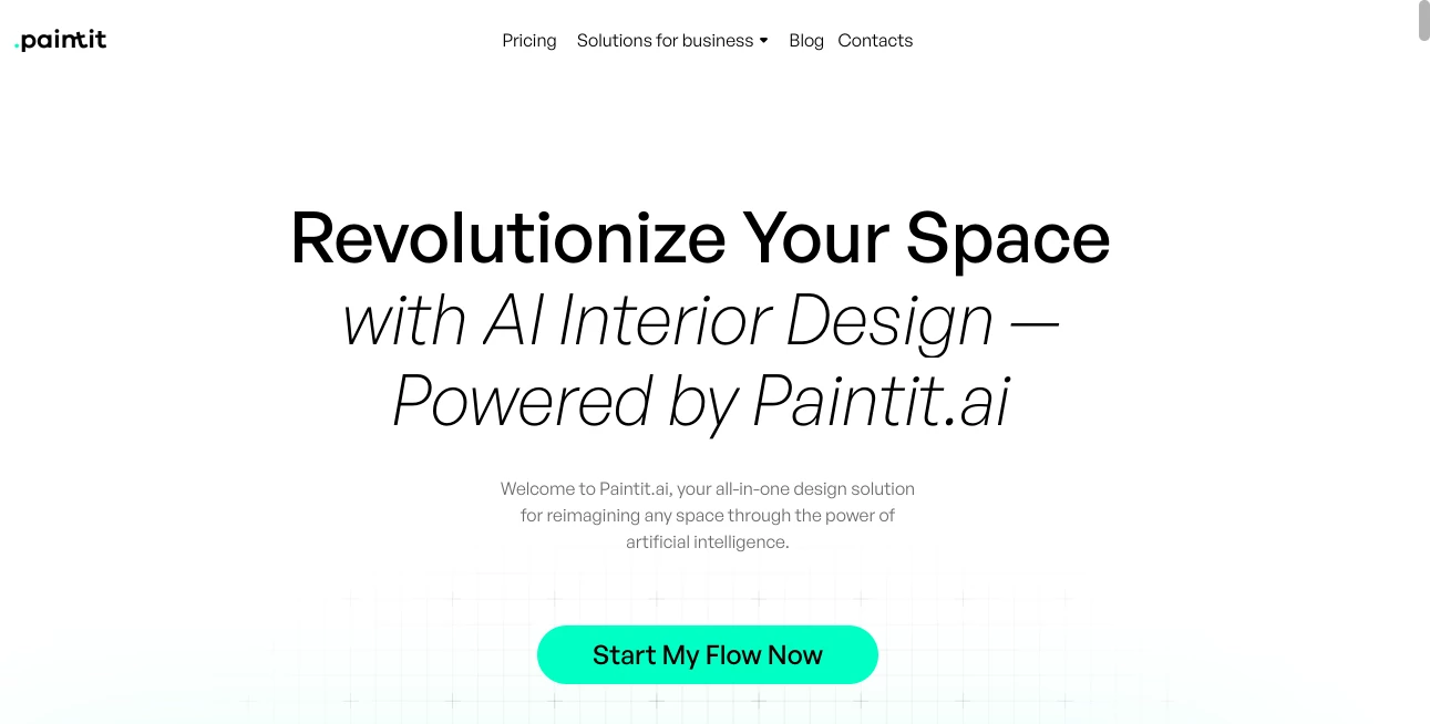 Screenshot of Paintit – An AI tool in the ,AI Art Generator ,AI Design Generator ,AI Graphic Design ,AI Interior & Room Design  category, showcasing its interface and key features.