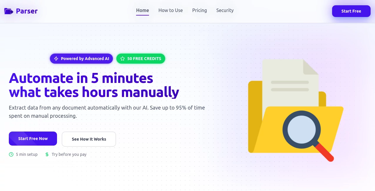 Screenshot of Parser by Bix-Tech – An AI tool in the ,AI PDF ,AI Document Extraction ,AI Documents Assistant ,AI Files Assistant  category, showcasing its interface and key features.