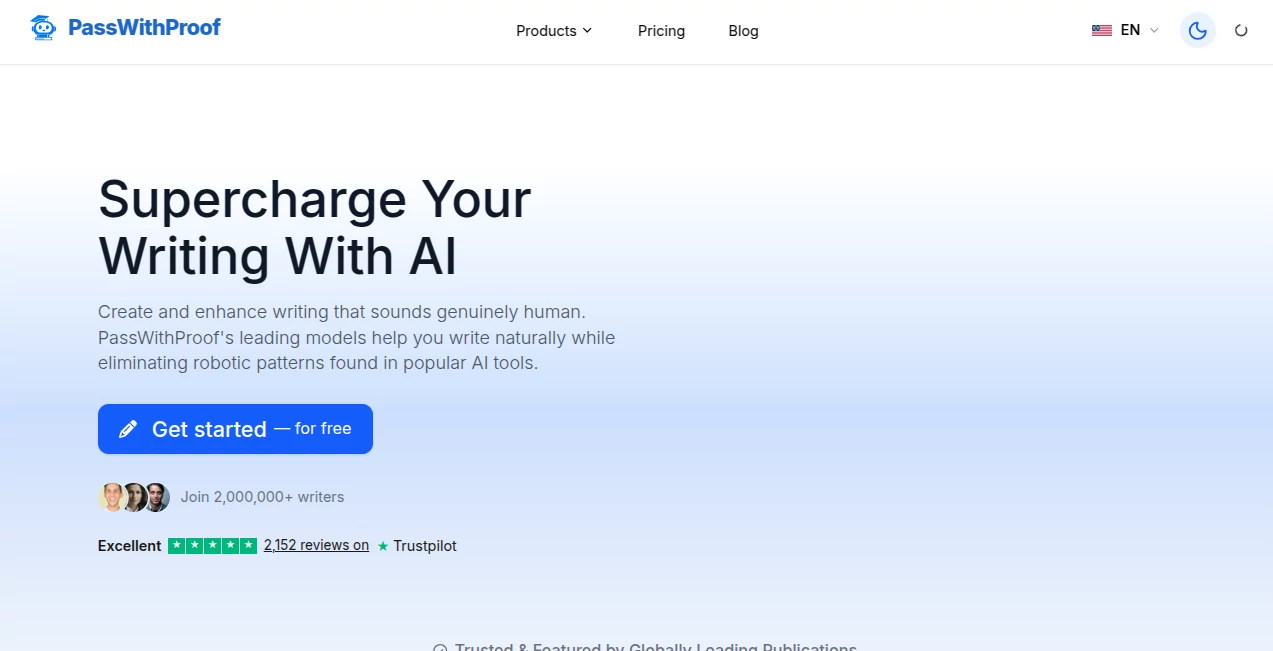 Screenshot of PassWithProof – An AI tool in the ,AI Tools Directory  category, showcasing its interface and key features.