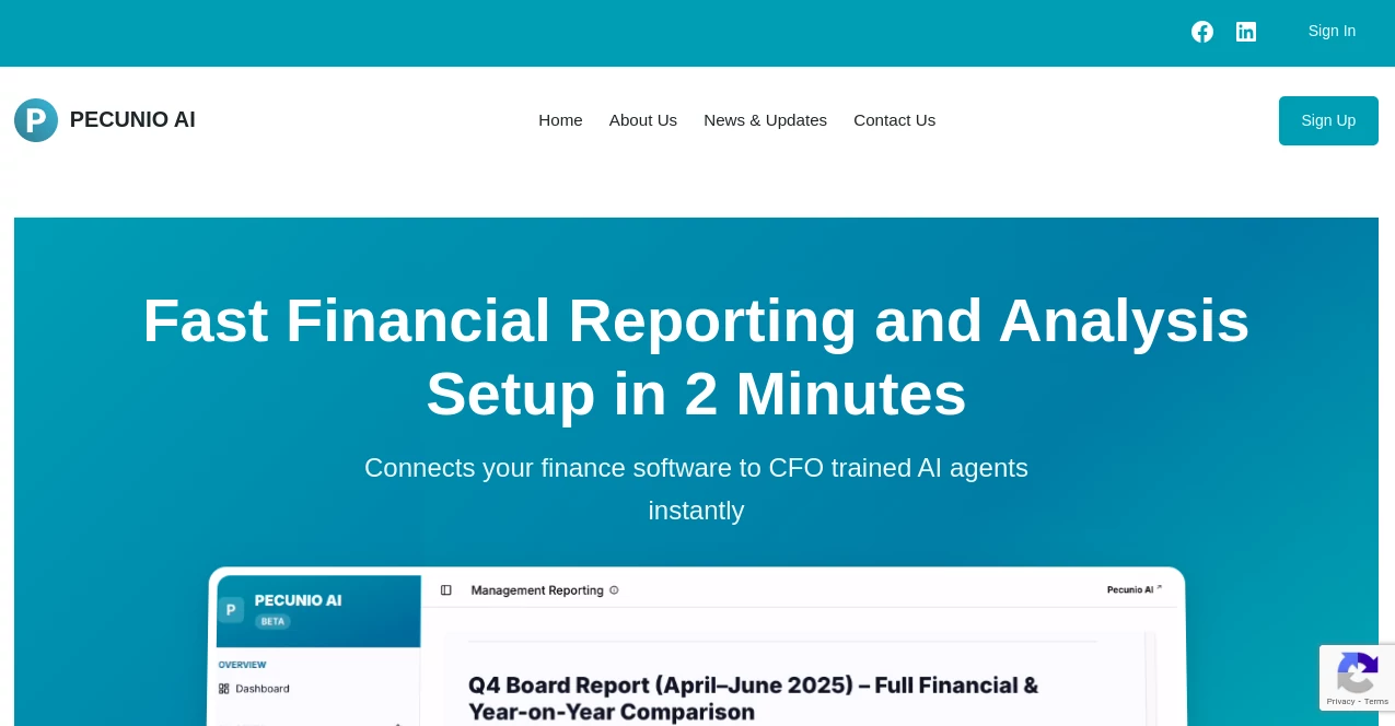Screenshot of PECUNIO AI – An AI tool in the ,AI Accounting Assistant ,AI Research Tool ,AI Investing Assistant ,AI Sales Assistant  category, showcasing its interface and key features.