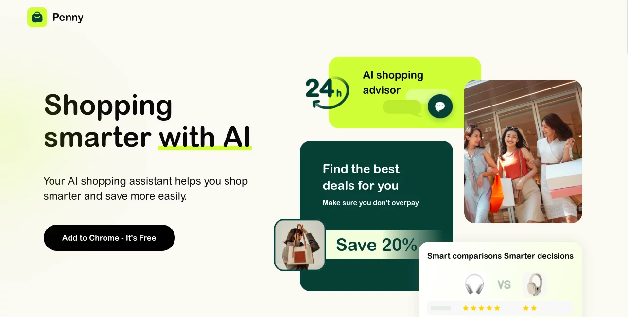 Screenshot of Penny AI – An AI tool in the ,AI Product Description Generator ,AI Research Tool ,AI E-commerce Assistant ,AI Reviews Assistant  category, showcasing its interface and key features.