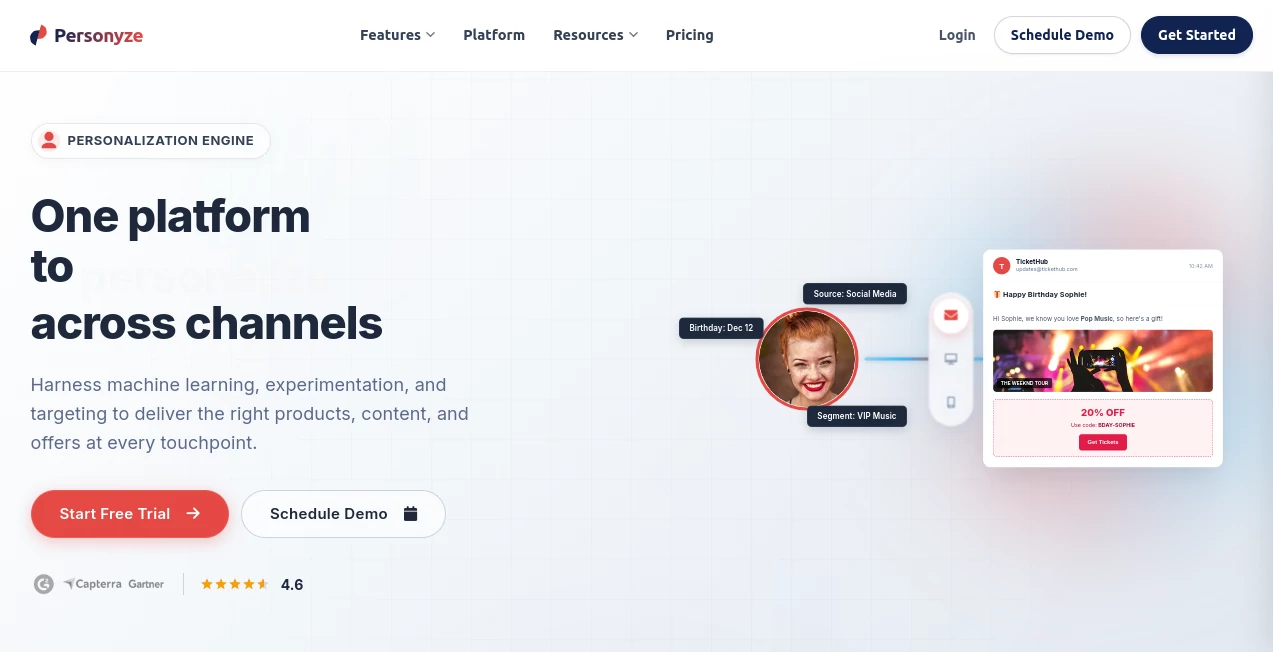 Screenshot of Personyze – An AI tool in the ,AI Advertising Assistant ,AI SEO Assistant ,AI Marketing Plan Generator ,AI Email Marketing  category, showcasing its interface and key features.