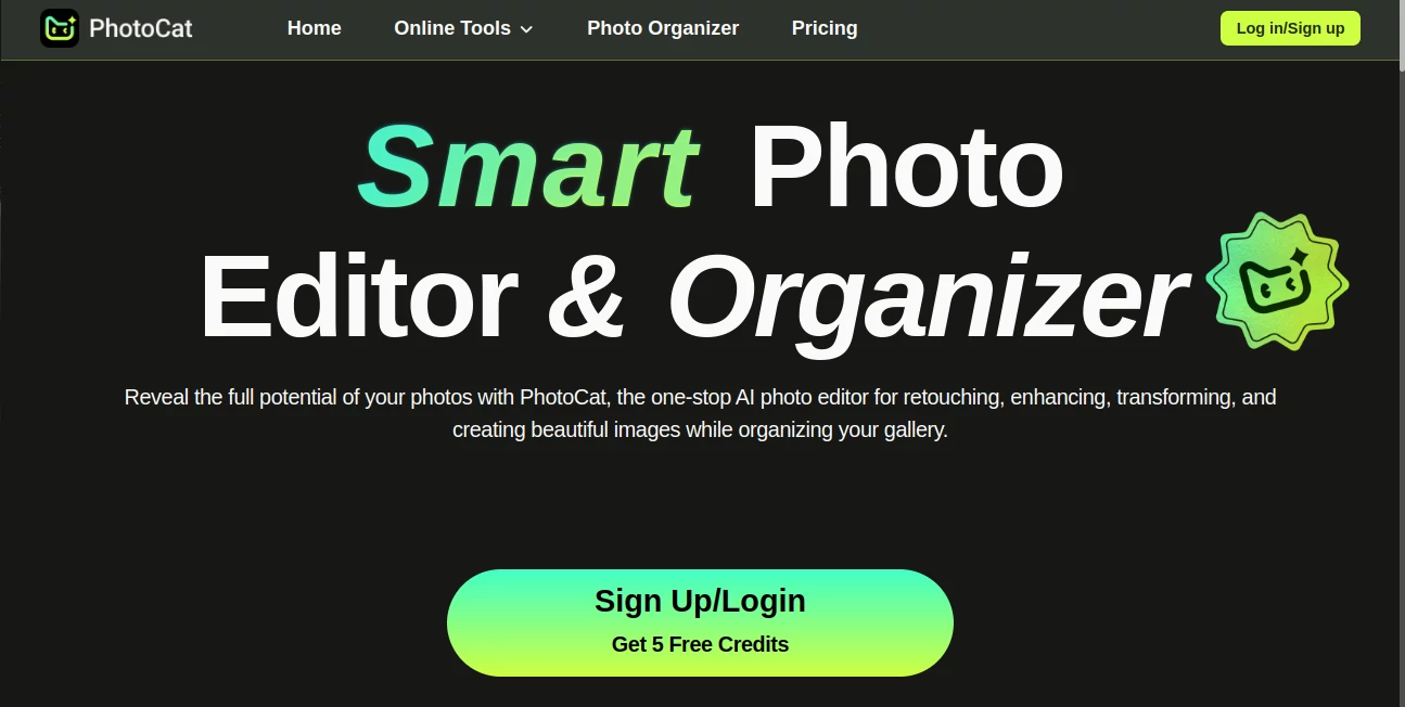 Screenshot of PhotoCat – An AI tool in the ,AI Photo & Image Generator ,Photo & Image Editor ,AI Design Generator  category, showcasing its interface and key features.
