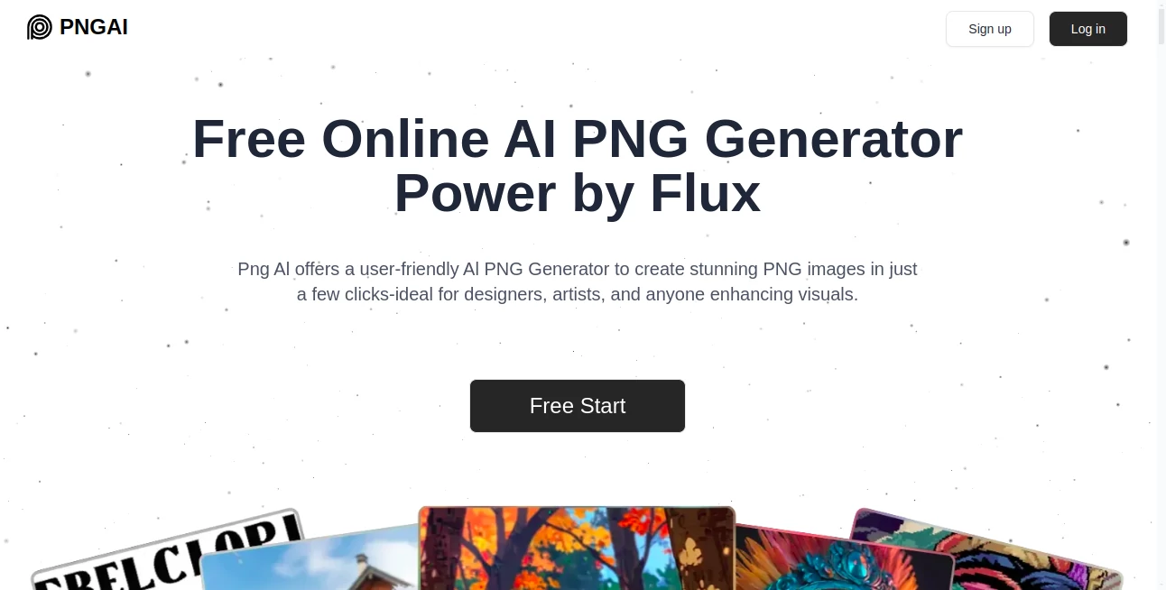 Screenshot of PNG AI – An AI tool in the ,AI Text to Image ,AI Photo & Image Generator ,Photo & Image Editor ,AI Background Remover  category, showcasing its interface and key features.