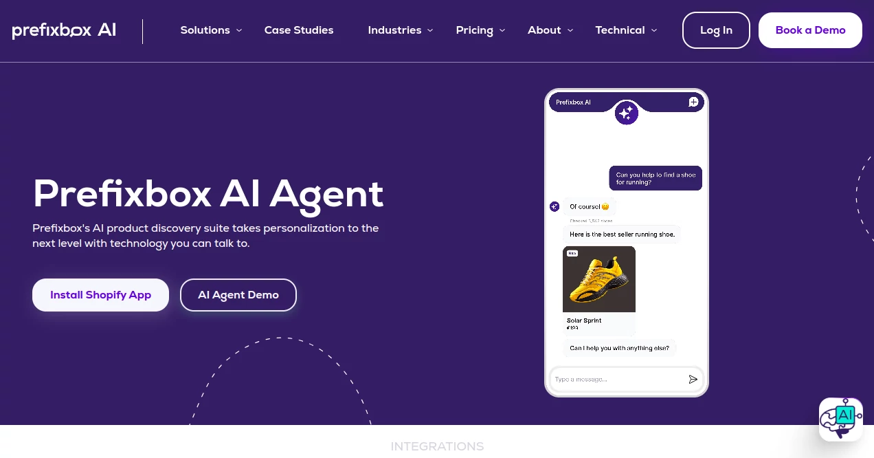 Screenshot of Prefixbox AI – An AI tool in the ,AI Product Description Generator ,AI Search Engine ,AI E-commerce Assistant  category, showcasing its interface and key features.