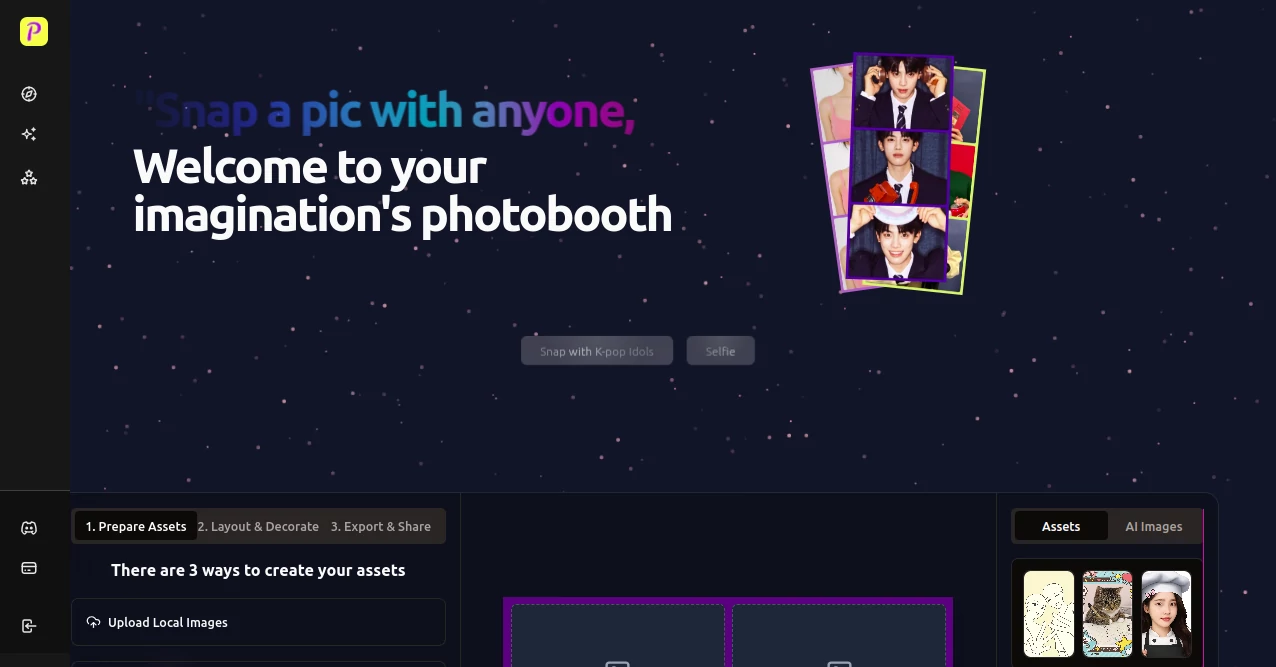 Screenshot of Purikura – An AI tool in the ,AI Photo & Image Generator ,Photo & Image Editor ,AI Image to Image ,AI Face Swap Generator  category, showcasing its interface and key features.
