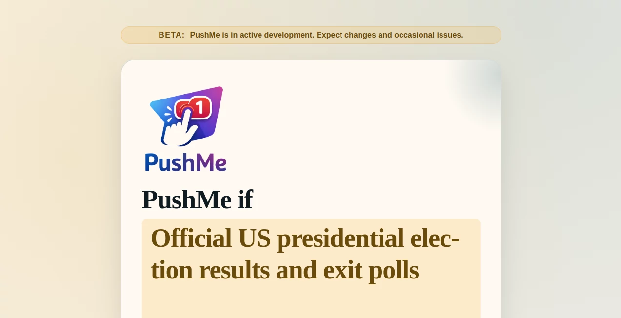 Screenshot of PushMe – An AI tool in the ,AI Marketing Plan Generator ,AI Digital Marketing Generator ,AI Productivity Tools  category, showcasing its interface and key features.