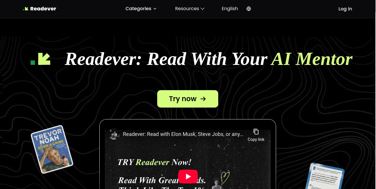 Screenshot of Readever – An AI tool in the ,AI Knowledge Base ,AI Documents Assistant  category, showcasing its interface and key features.