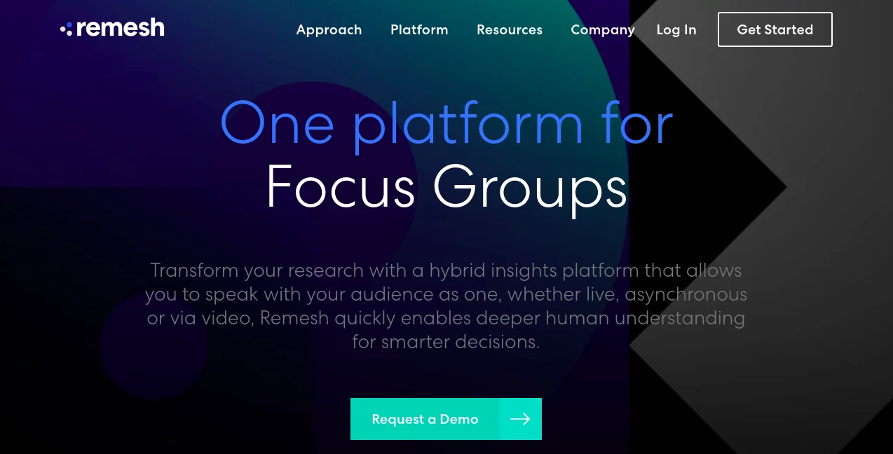 Screenshot of Remesh AI – An AI tool in the ,AI Research Tool ,AI Analytics Assistant ,AI Customer Service Assistant ,AI Team Collaboration  category, showcasing its interface and key features.