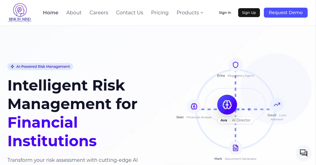 Screenshot of Risk In Mind AI – An AI tool in the ,AI Research Tool ,AI Business Ideas Generator ,AI Consulting Assistant ,AI Analytics Assistant  category, showcasing its interface and key features.