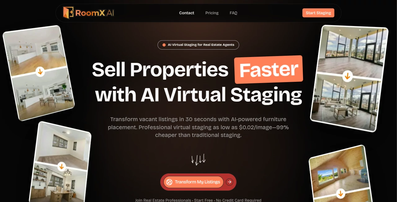 Screenshot of RoomX AI – An AI tool in the ,AI Video Generator ,AI Design Generator ,AI Interior & Room Design ,AI Presentation Generator  category, showcasing its interface and key features.