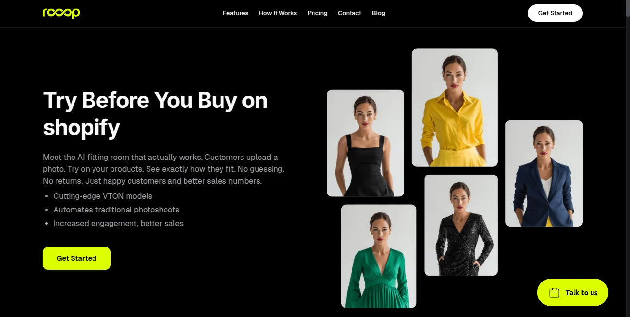 Screenshot of Rooop.App – An AI tool in the ,AI Image to Image ,AI E-commerce Assistant ,AI Design Generator ,AI Graphic Design  category, showcasing its interface and key features.