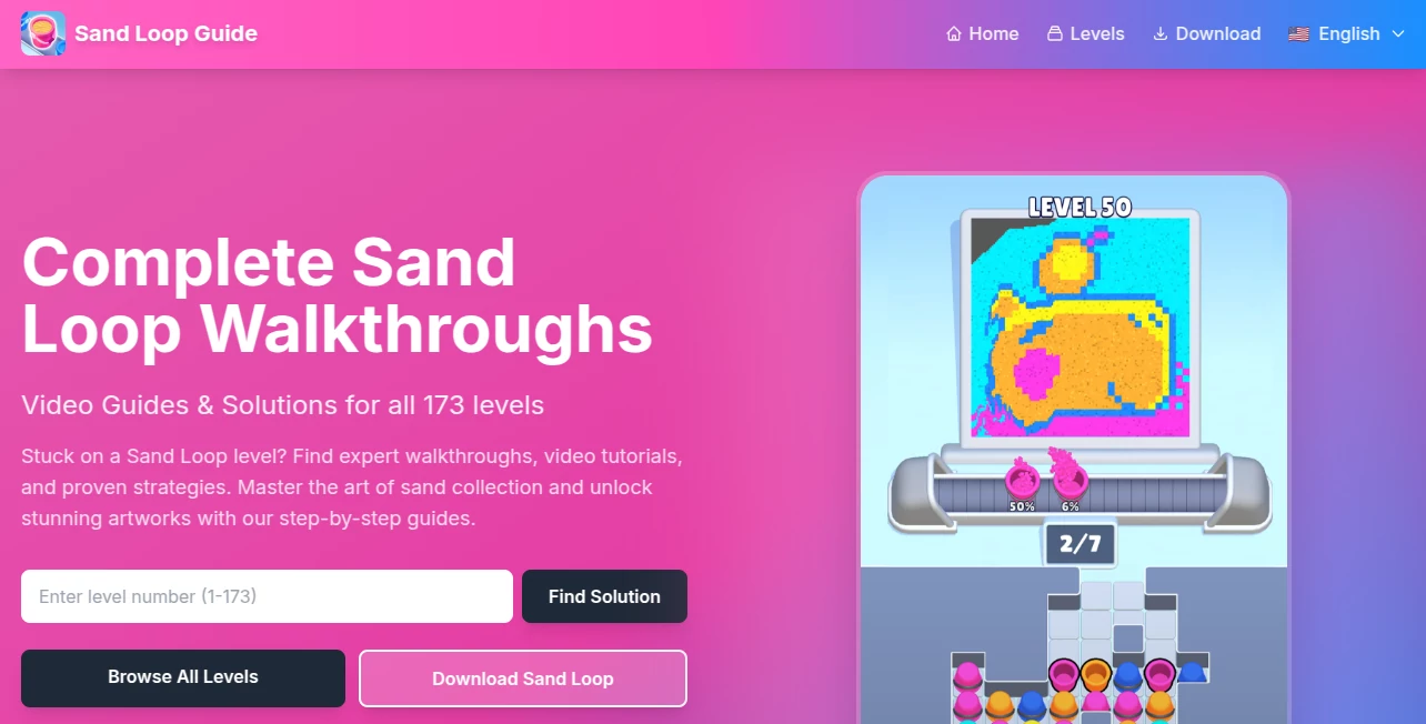 Screenshot of sand loop – An AI tool in the ,AI Fun Tools ,AI Game  category, showcasing its interface and key features.