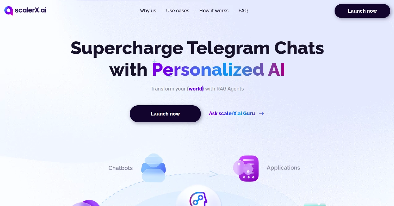 Screenshot of ScalerX – An AI tool in the ,AI Customer Service Assistant ,AI Lead Generation ,AI Chatbot ,AI Team Collaboration  category, showcasing its interface and key features.