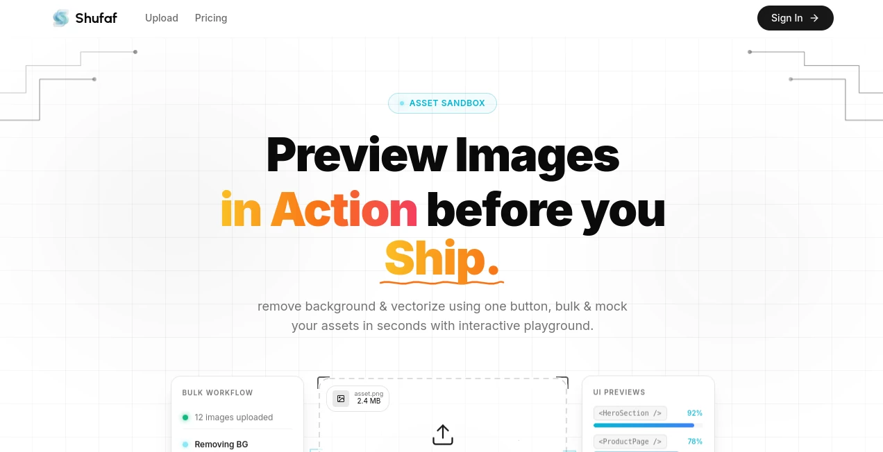 Screenshot of Shufaf – An AI tool in the ,AI Blog Writer ,AI Copywriting ,AI Content Generator ,AI SEO Assistant  category, showcasing its interface and key features.