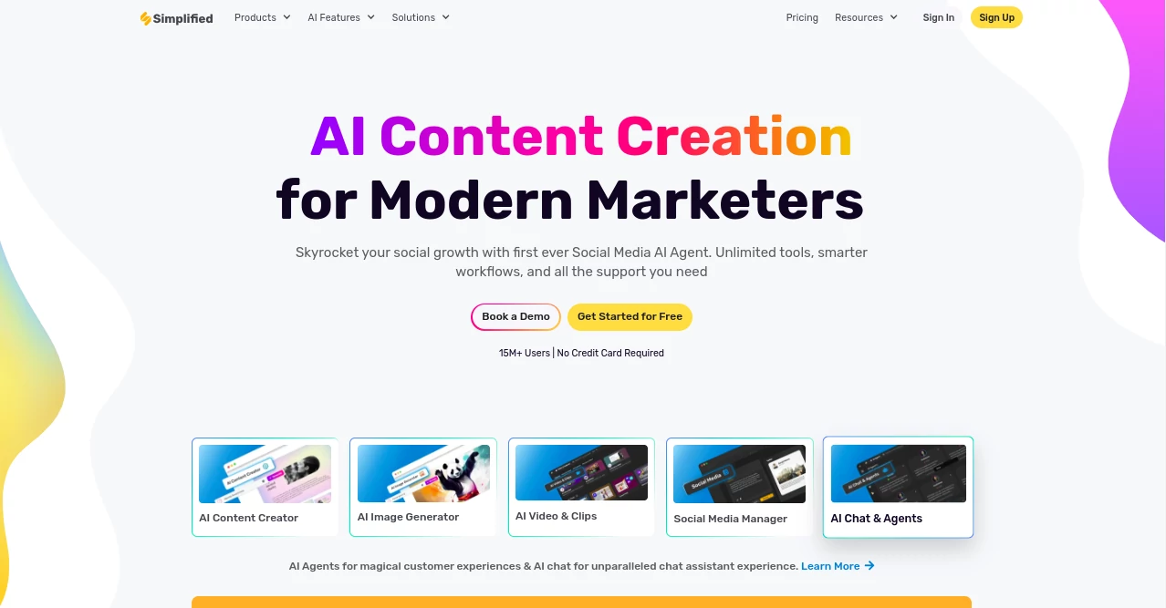 Screenshot of Simplified – An AI tool in the ,AI Content Generator ,AI Graphic Design ,AI Tiktok Assistant ,AI Rewriter ,AI Design Assistant ,AI Design Generator ,AI Social Media Assistant ,AI Bio Link ,AI Facebook Assistant ,AI YouTube Assistant ,AI Twitter Assistant ,AI Instagram Assistant ,AI Writing Assistants ,AI General Writing ,AI Paraphraser ,AI Copywriting  category, showcasing its interface and key features.