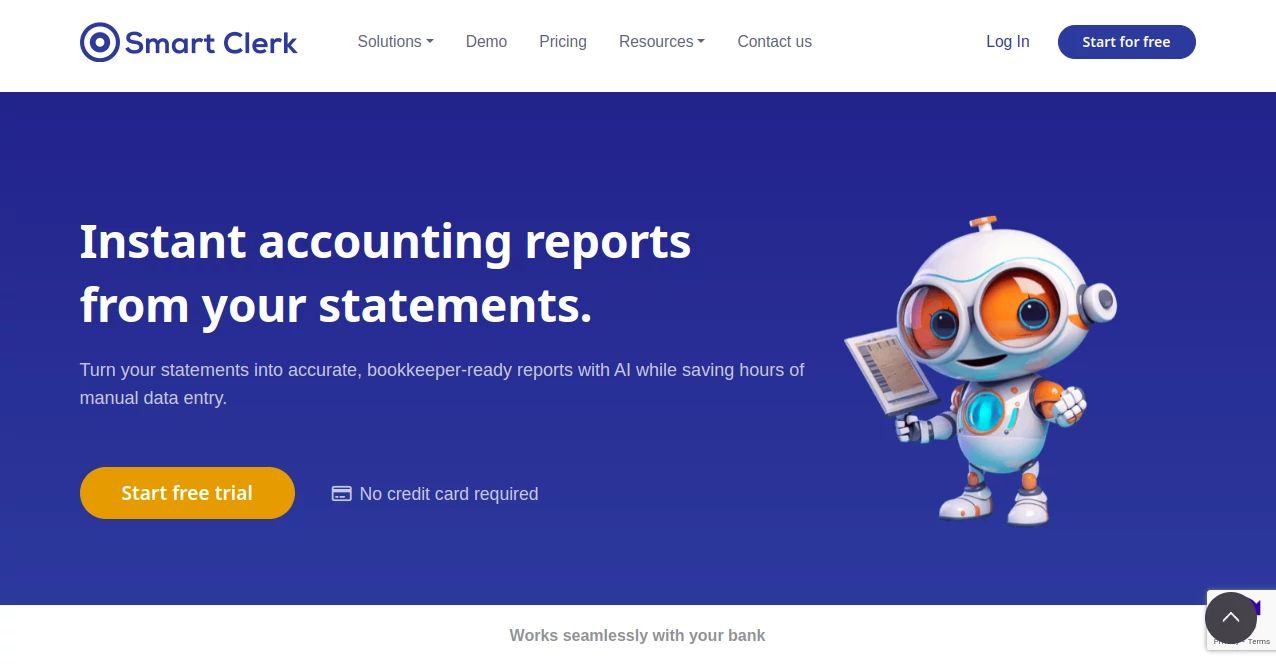 Screenshot of Smart Clerk AI – An AI tool in the ,AI Accounting Assistant ,AI Customer Service Assistant ,AI Productivity Tools ,AI Documents Assistant  category, showcasing its interface and key features.
