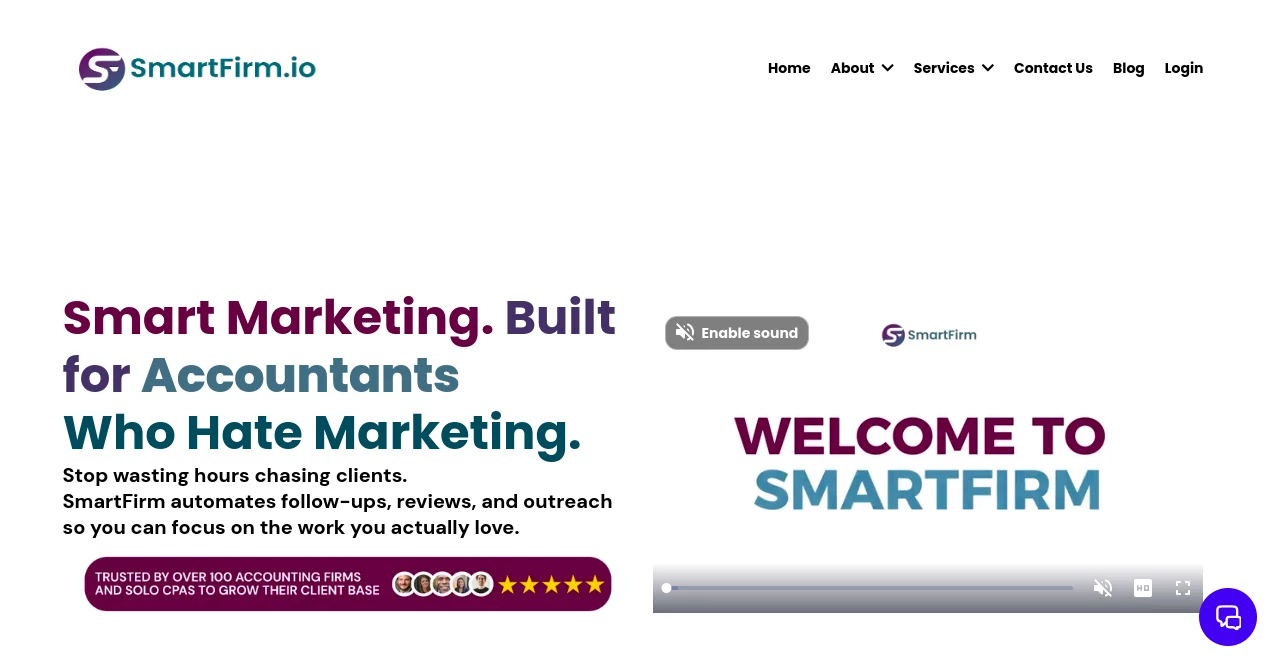 Screenshot of SmartFirm – An AI tool in the ,AI SEO Assistant ,AI Social Media Assistant ,AI Ad Generator ,AI Marketing Plan Generator  category, showcasing its interface and key features.
