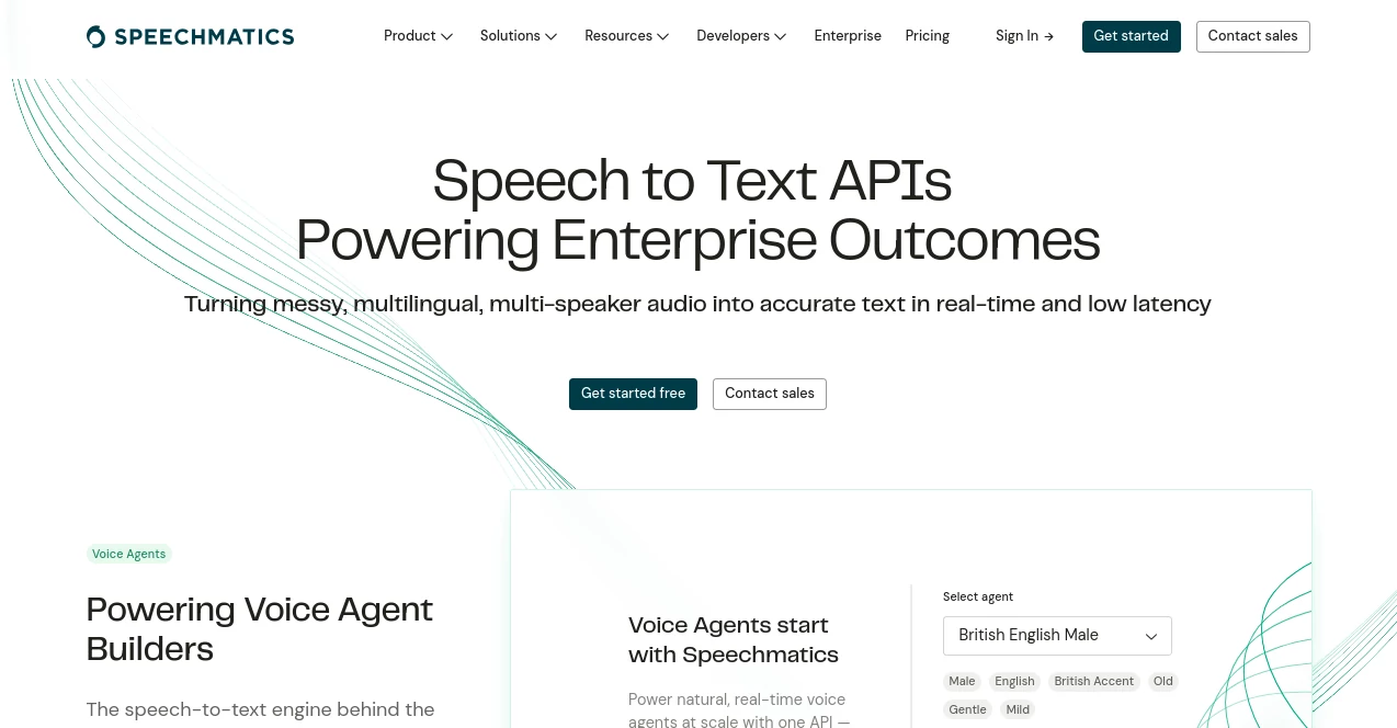 Screenshot of SpeechMatics – An AI tool in the ,AI Transcription ,AI Speech to Text ,AI Speech Recognition ,AI Voice Assistants  category, showcasing its interface and key features.