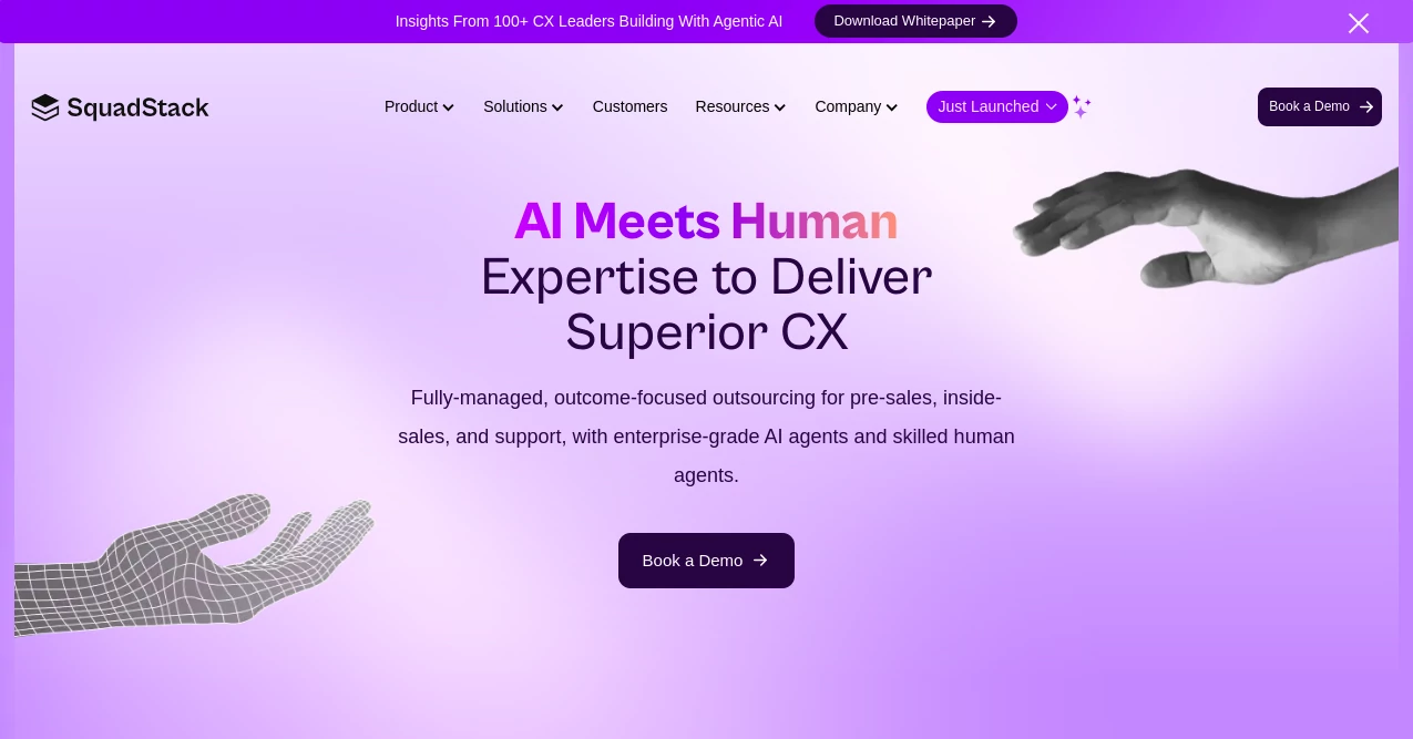 Screenshot of SquadStack.ai – An AI tool in the ,AI Sales Assistant ,AI Team Collaboration ,AI Customer Service Assistant ,AI Voice Assistants  category, showcasing its interface and key features.