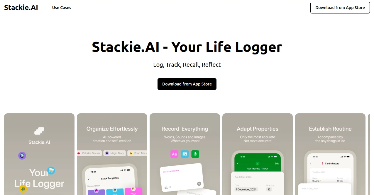 Screenshot of Stackie AI – An AI tool in the ,AI No-Code & Low-Code ,AI Code Generator ,AI Developer Tools ,AI App Builder  category, showcasing its interface and key features.