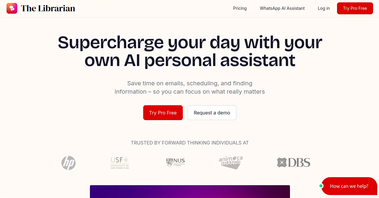 Screenshot of The Librarian – An AI tool in the ,AI Research Tool ,AI Knowledge Base ,AI Knowledge Management ,AI Productivity Tools  category, showcasing its interface and key features.
