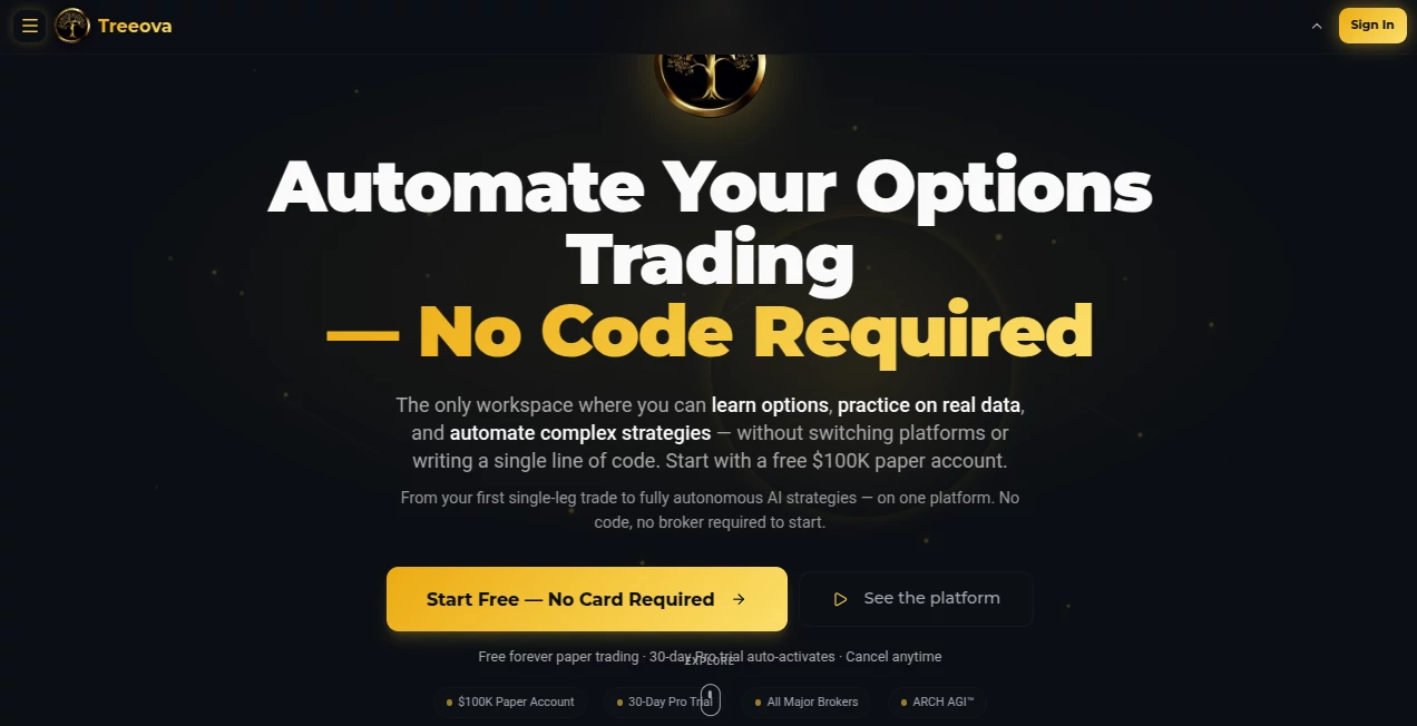Screenshot of Treeova – An AI tool in the ,AI Research Tool ,AI Trading Bot Assistant ,AI Productivity Tools ,Other  category, showcasing its interface and key features.