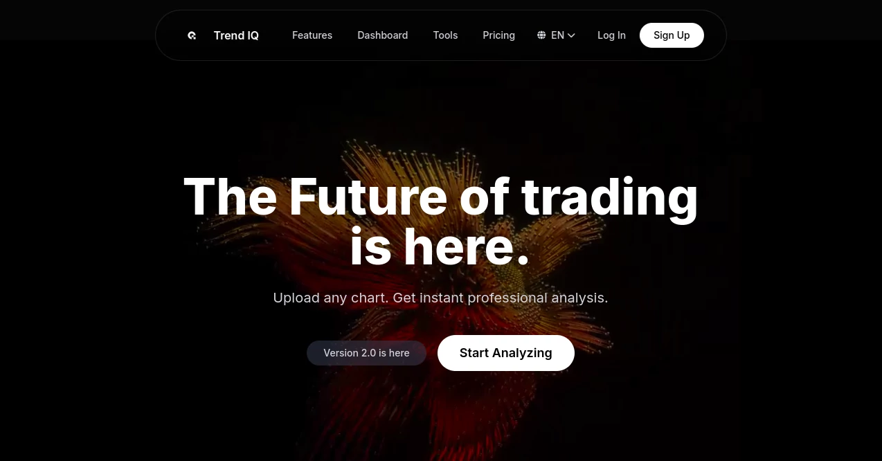 Screenshot of Trend IQ – An AI tool in the ,AI Research Tool ,AI Trading Bot Assistant ,AI Investing Assistant ,AI Analytics Assistant  category, showcasing its interface and key features.